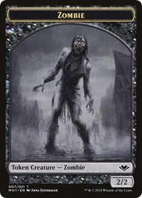 Zombie // Golem Double-Sided Token [Modern Horizons Tokens] | Exor Games Dartmouth