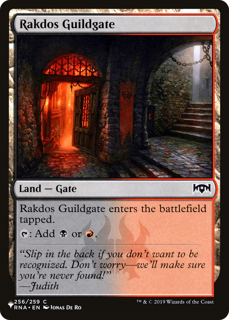 Rakdos Guildgate (256) [The List] | Exor Games Dartmouth
