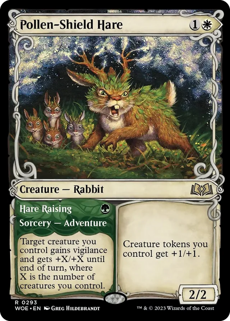 Pollen-Shield Hare // Hare Raising (Showcase) [Wilds of Eldraine] | Exor Games Dartmouth