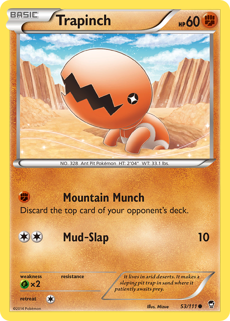 Trapinch (53/111) [XY: Furious Fists] | Exor Games Dartmouth