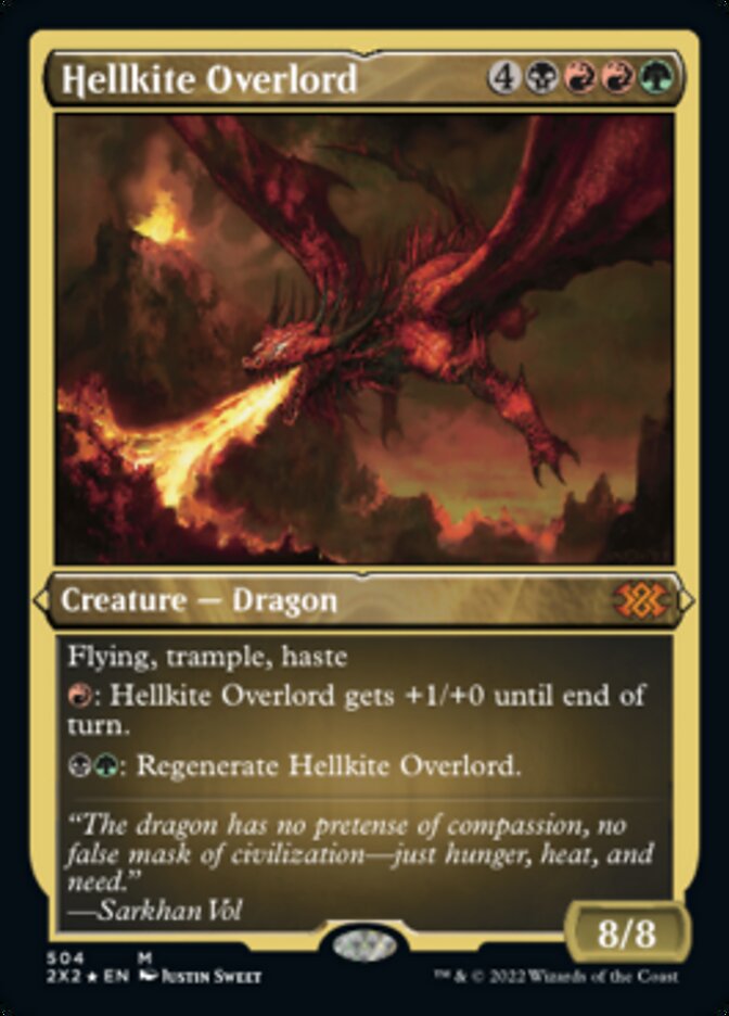 Hellkite Overlord (Foil Etched) [Double Masters 2022] | Exor Games Dartmouth