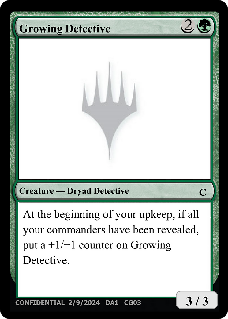 Growing Detective [Unknown Event] | Exor Games Dartmouth