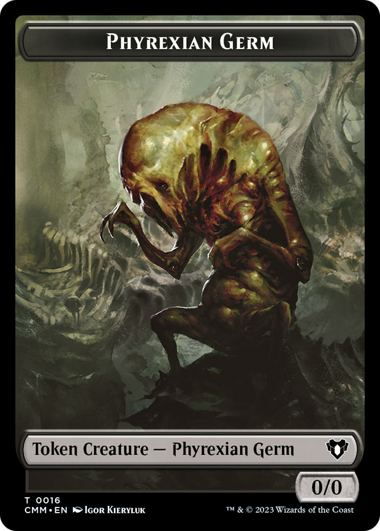 Eldrazi // Phyrexian Germ Double-Sided Token [Commander Masters Tokens] | Exor Games Dartmouth