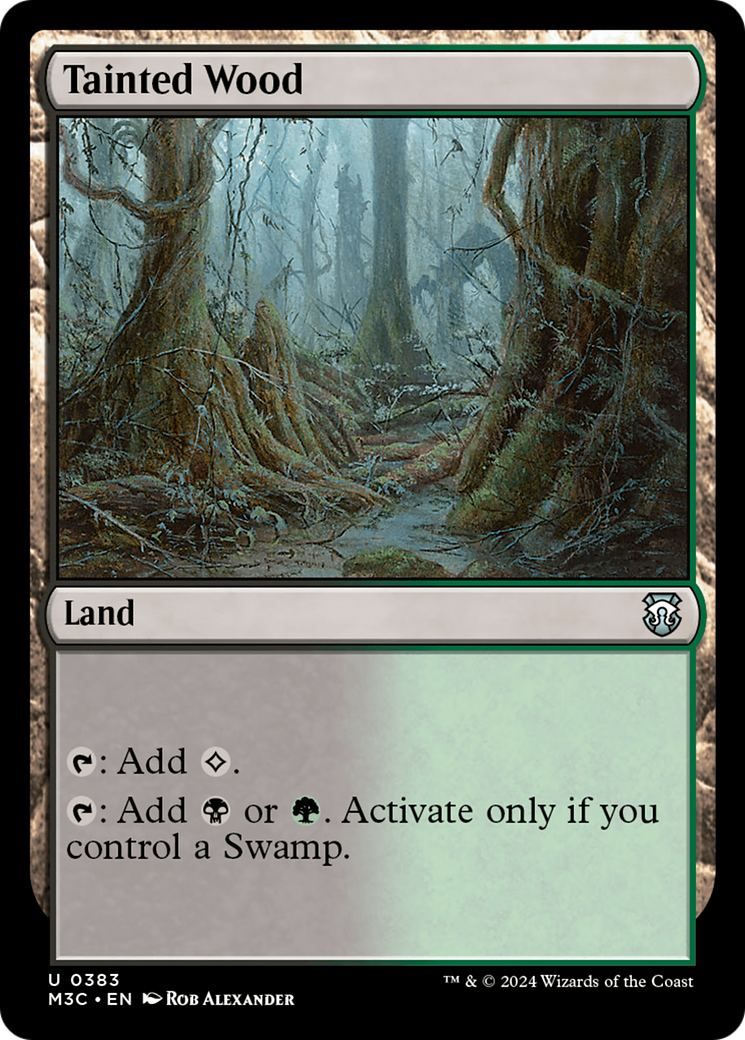 Tainted Wood (Ripple Foil) [Modern Horizons 3 Commander] | Exor Games Dartmouth