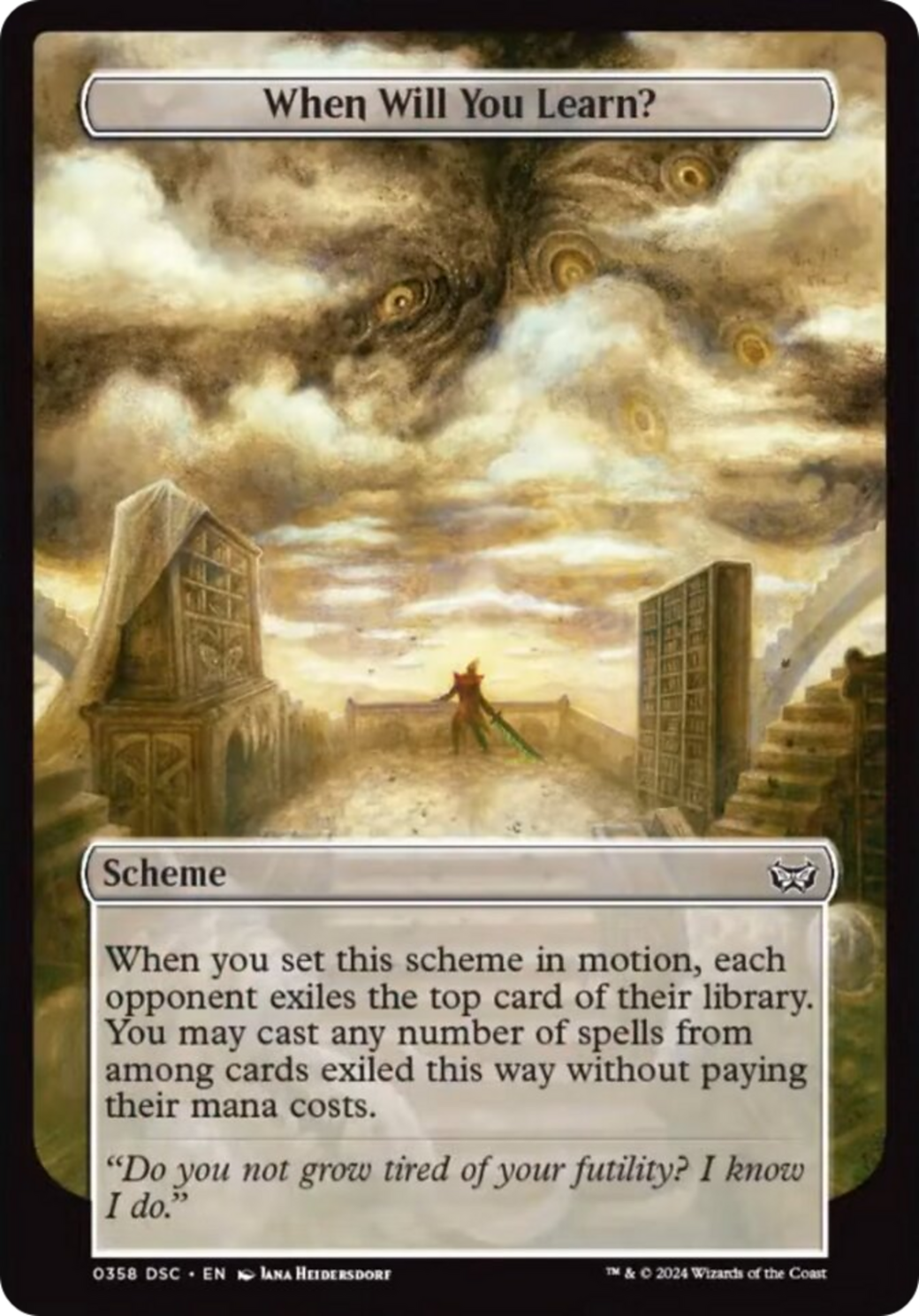 When Will You Learn? (Full Art) [Duskmourn: Archenemy] | Exor Games Dartmouth