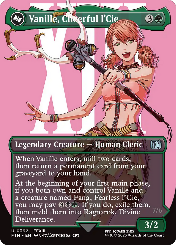 Vanille, Cheerful l'Cie // Ragnarok, Divine Deliverance (Borderless) [FINAL FANTASY] | Exor Games Dartmouth