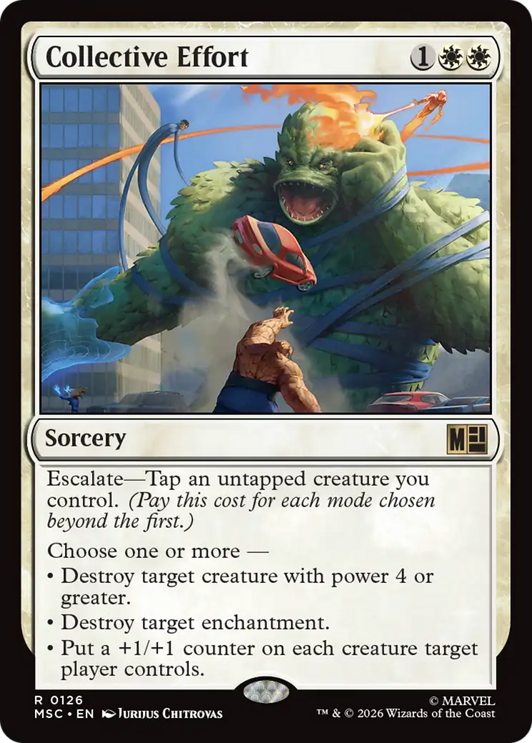 Collective Effort (Surge Foil) [Marvel Super Heroes Commander] | Exor Games Dartmouth