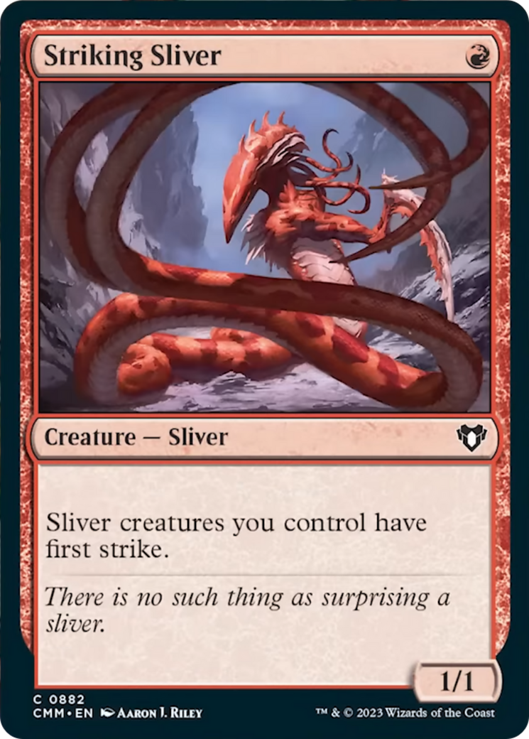 Striking Sliver [Commander Masters] | Exor Games Dartmouth