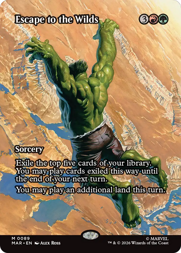 Escape to the Wilds (Borderless) [Marvel Universe: Eternal-Legal] | Exor Games Dartmouth