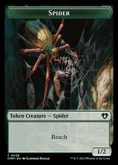 Treasure // Spider Double-Sided Token [Commander Masters Tokens] | Exor Games Dartmouth