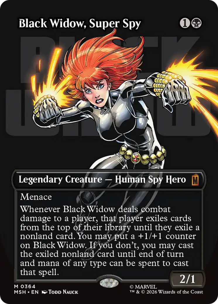 Black Widow, Super Spy (Borderless) (0364) [Marvel Super Heroes] | Exor Games Dartmouth