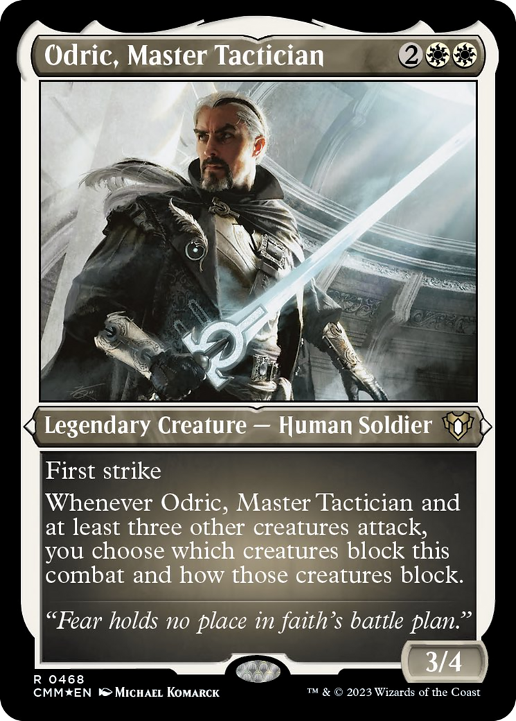 Odric, Master Tactician (Foil Etched) [Commander Masters] | Exor Games Dartmouth