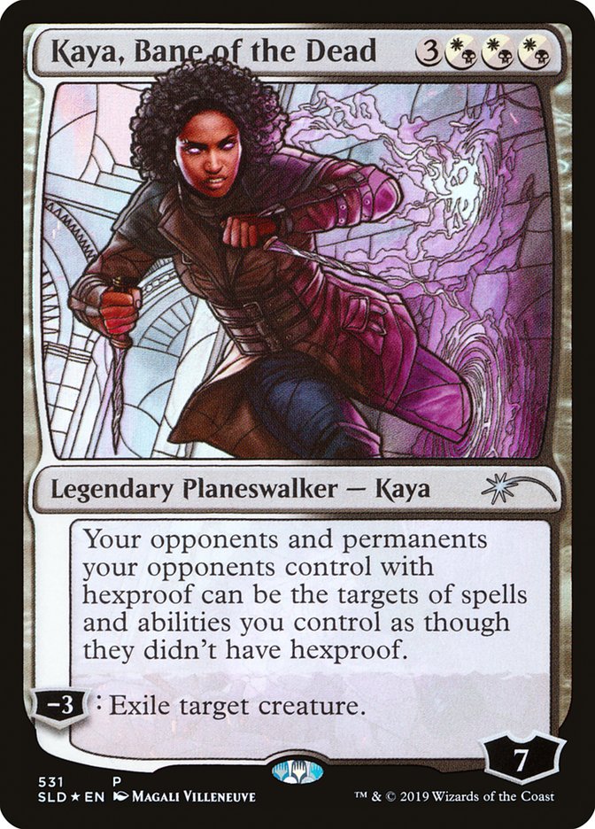 Kaya, Bane of the Dead (Stained Glass) [Secret Lair Drop Promos] | Exor Games Dartmouth