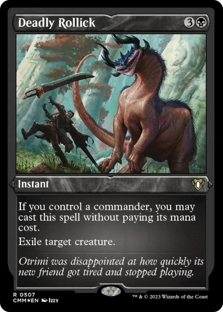 Deadly Rollick (Foil Etched) [Commander Masters] | Exor Games Dartmouth