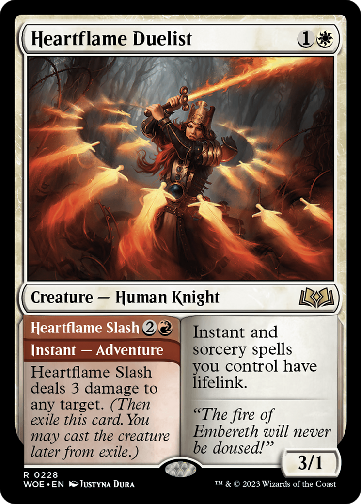 Heartflame Duelist // Heartflame Slash [Wilds of Eldraine] | Exor Games Dartmouth