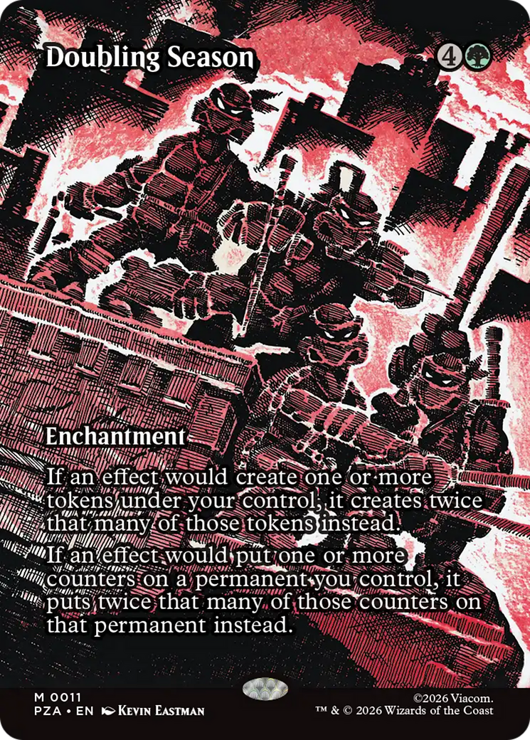 Doubling Season (Borderless) [Teenage Mutant Ninja Turtles Eternal-Legal] | Exor Games Dartmouth