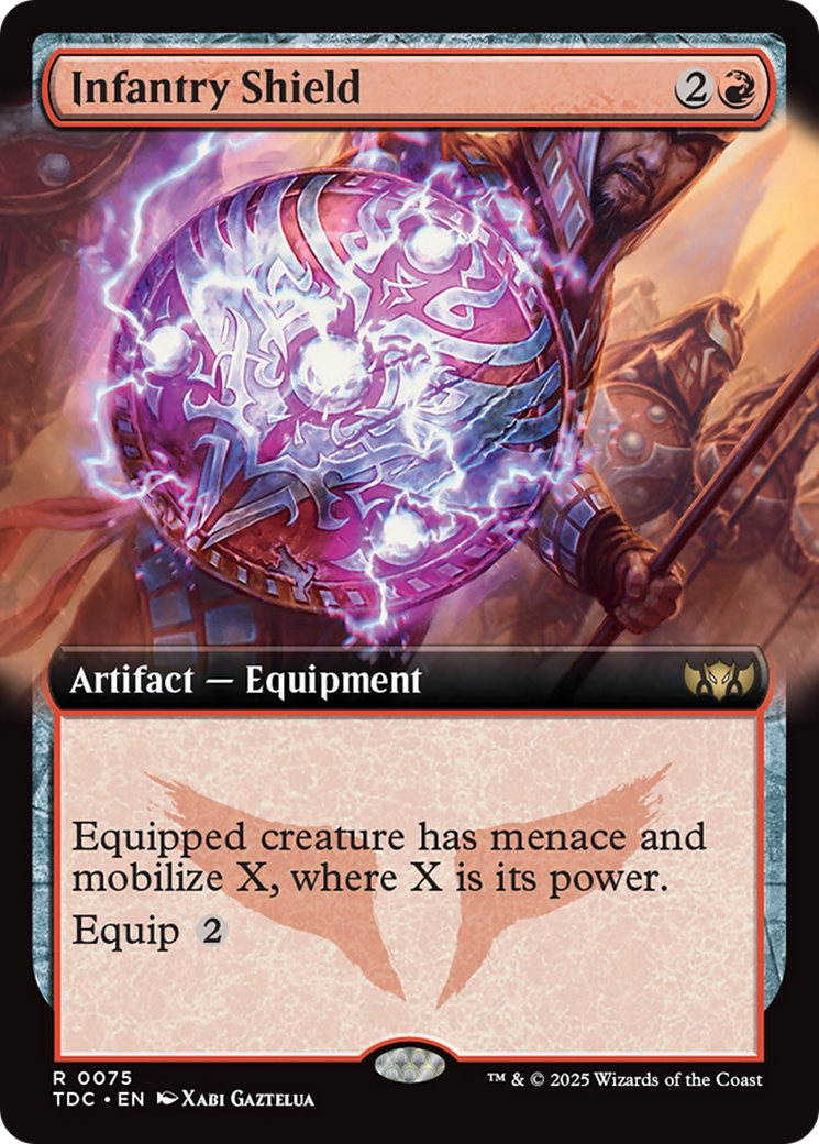 Infantry Shield (Extended Art) [Tarkir: Dragonstorm Commander] | Exor Games Dartmouth