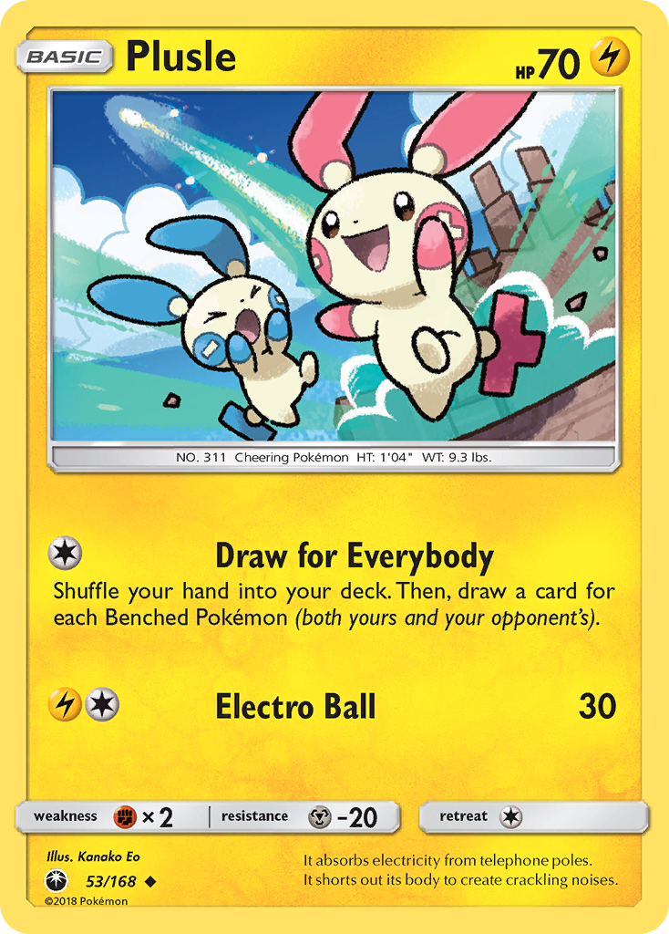Plusle (53/168) [Sun & Moon: Celestial Storm] | Exor Games Dartmouth