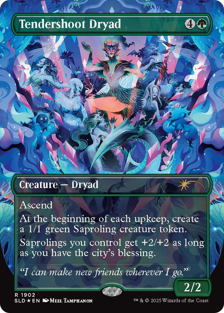 Tendershoot Dryad (Double Rainbow Foil) [Secret Lair Drop Series] | Exor Games Dartmouth