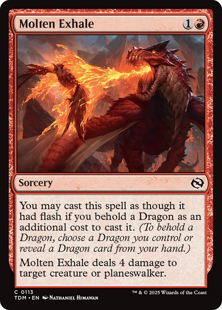 Molten Exhale [Tarkir: Dragonstorm] | Exor Games Dartmouth