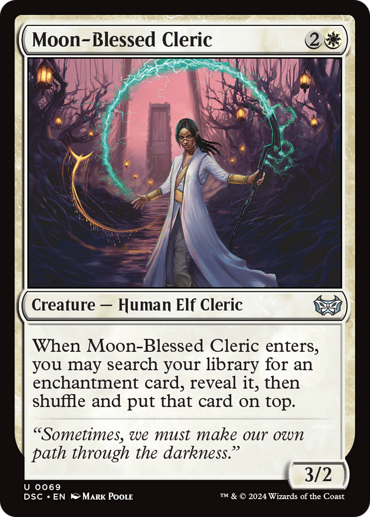 Moon-Blessed Cleric [Duskmourn: House of Horror Commander] | Exor Games Dartmouth