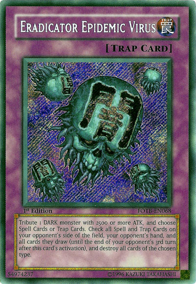 Eradicator Epidemic Virus [FOTB-EN068] Secret Rare | Exor Games Dartmouth