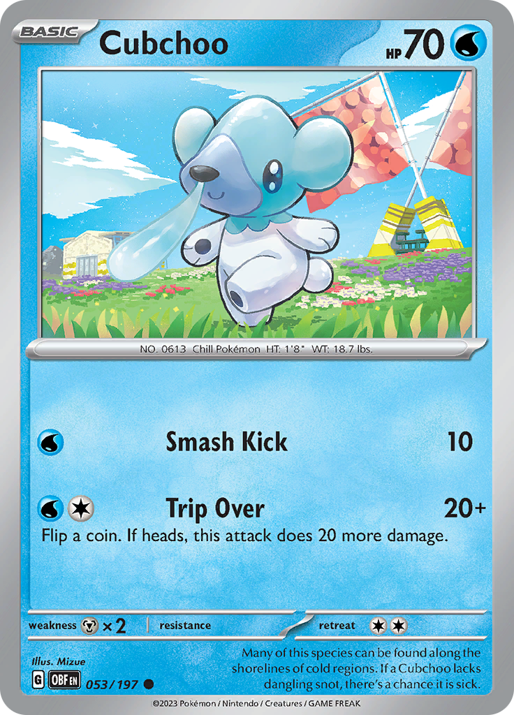 Cubchoo (053/197) [Scarlet & Violet: Obsidian Flames] | Exor Games Dartmouth