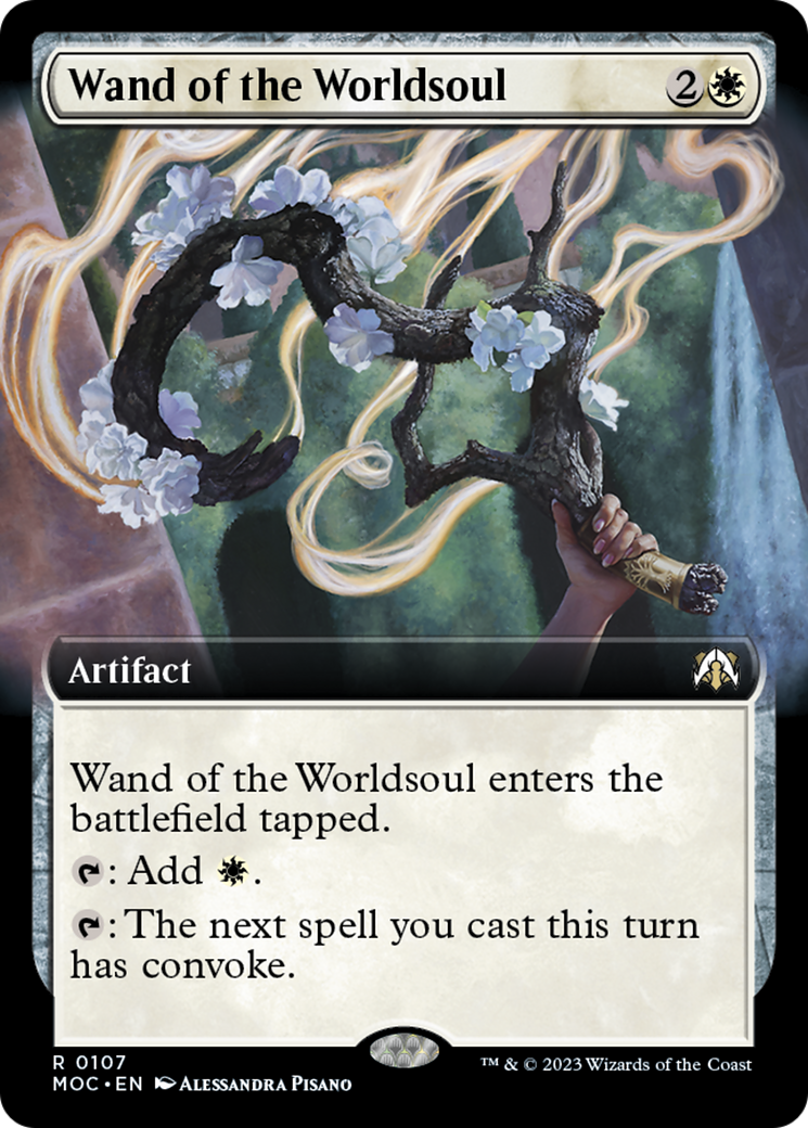 Wand of the Worldsoul (Extended Art) [March of the Machine Commander] | Exor Games Dartmouth