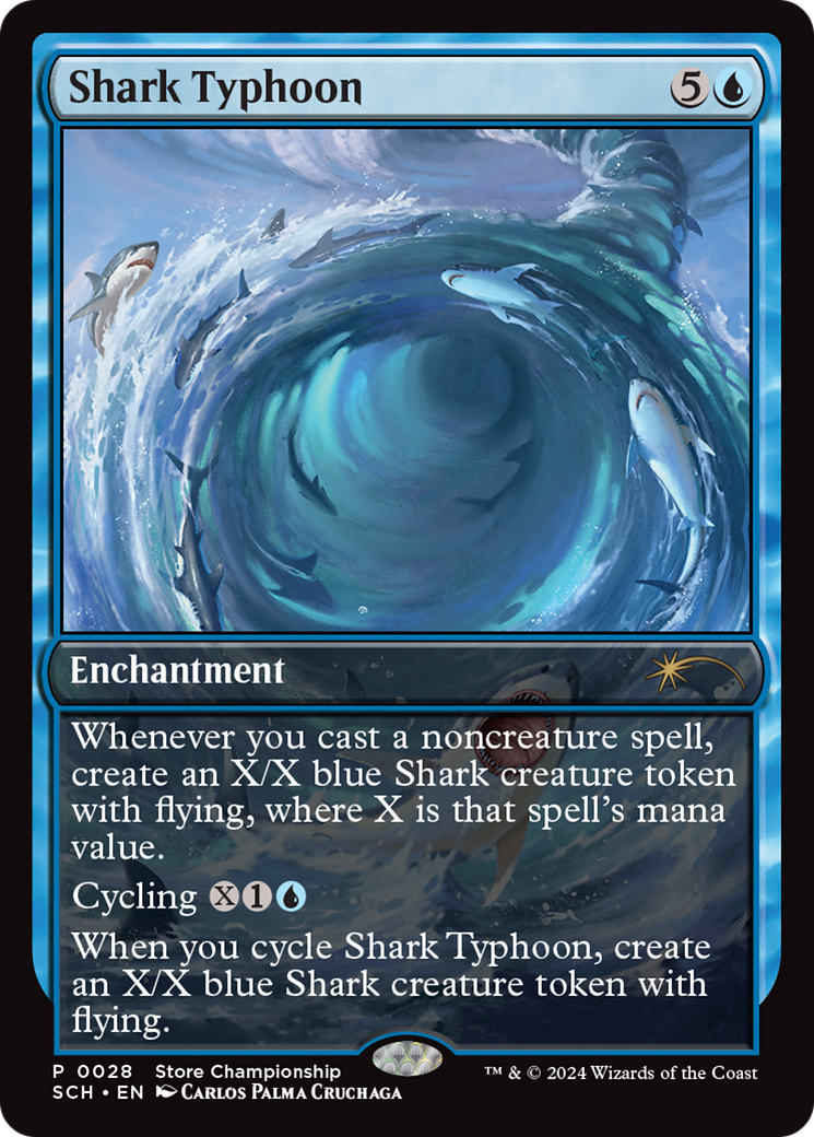 Shark Typhoon (Store Championship) [Bloomburrow Promos] | Exor Games Dartmouth