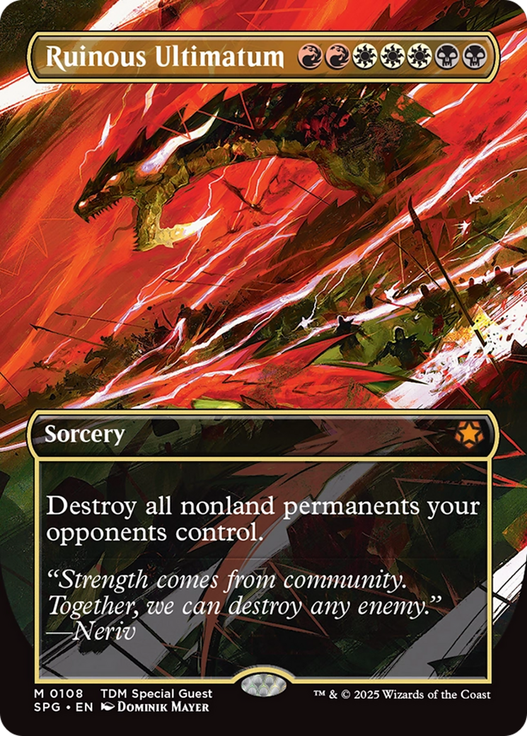 Ruinous Ultimatum (Borderless) [Tarkir: Dragonstorm Special Guests] | Exor Games Dartmouth