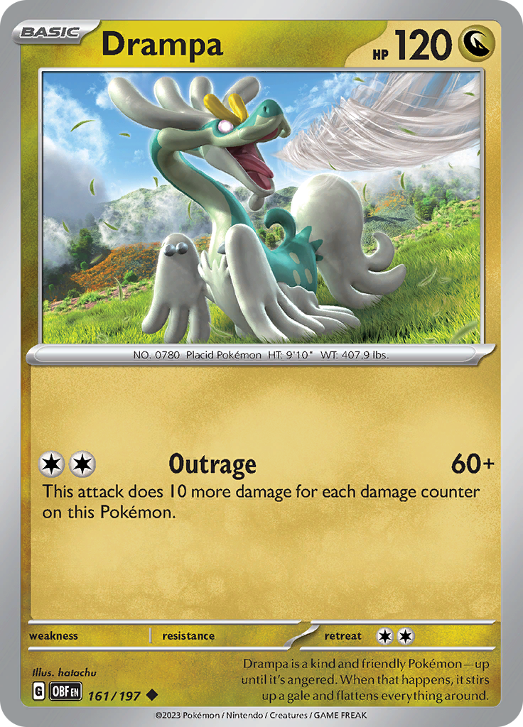 Drampa (161/197) [Scarlet & Violet: Obsidian Flames] | Exor Games Dartmouth