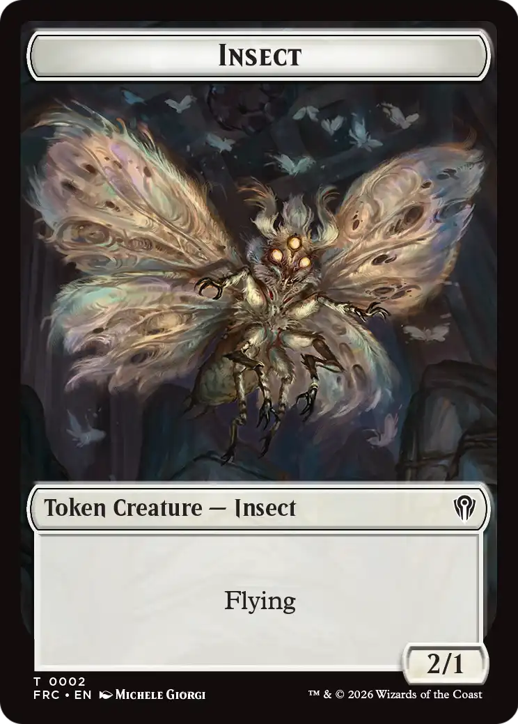 Insect // Rogue Double-Sided Token [Reality Fracture Commander Tokens] | Exor Games Dartmouth