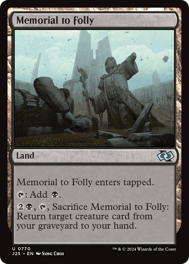 Memorial to Folly [Foundations Jumpstart] | Exor Games Dartmouth