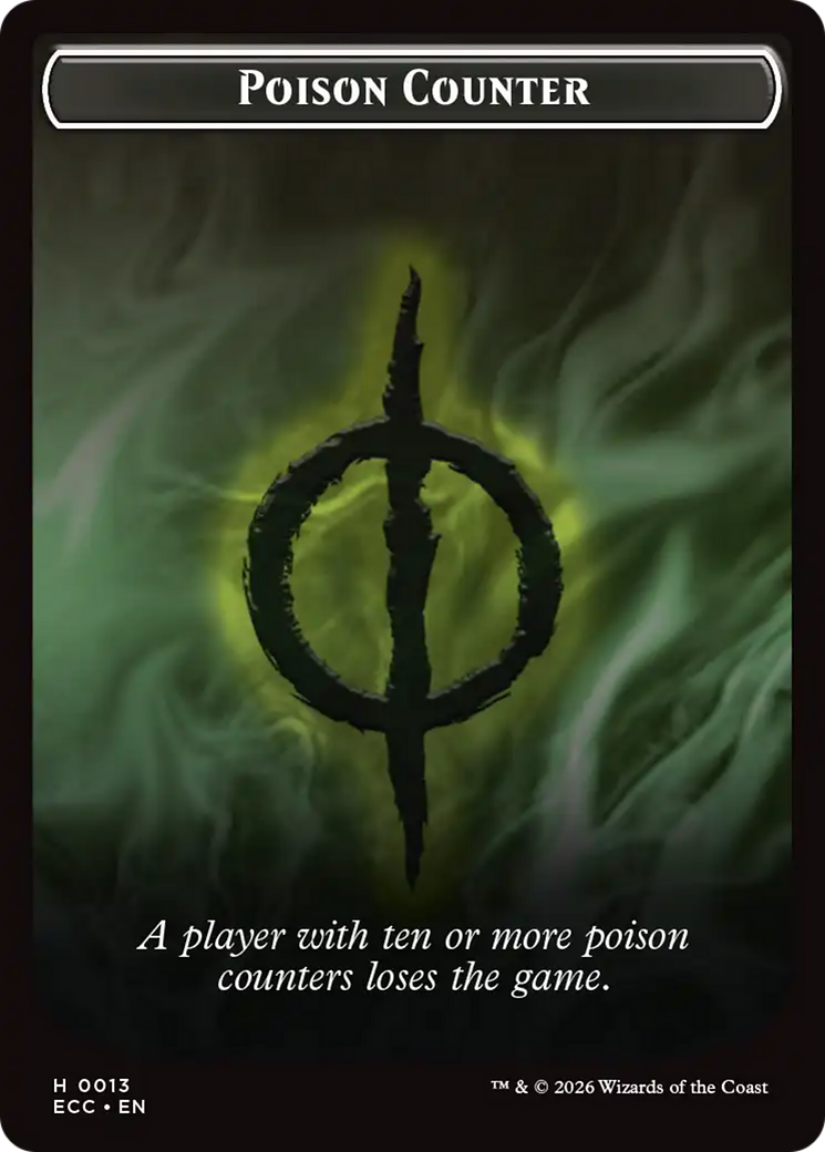 Saproling // Poison Counter Double-Sided Token [Lorwyn Eclipsed Tokens] | Exor Games Dartmouth