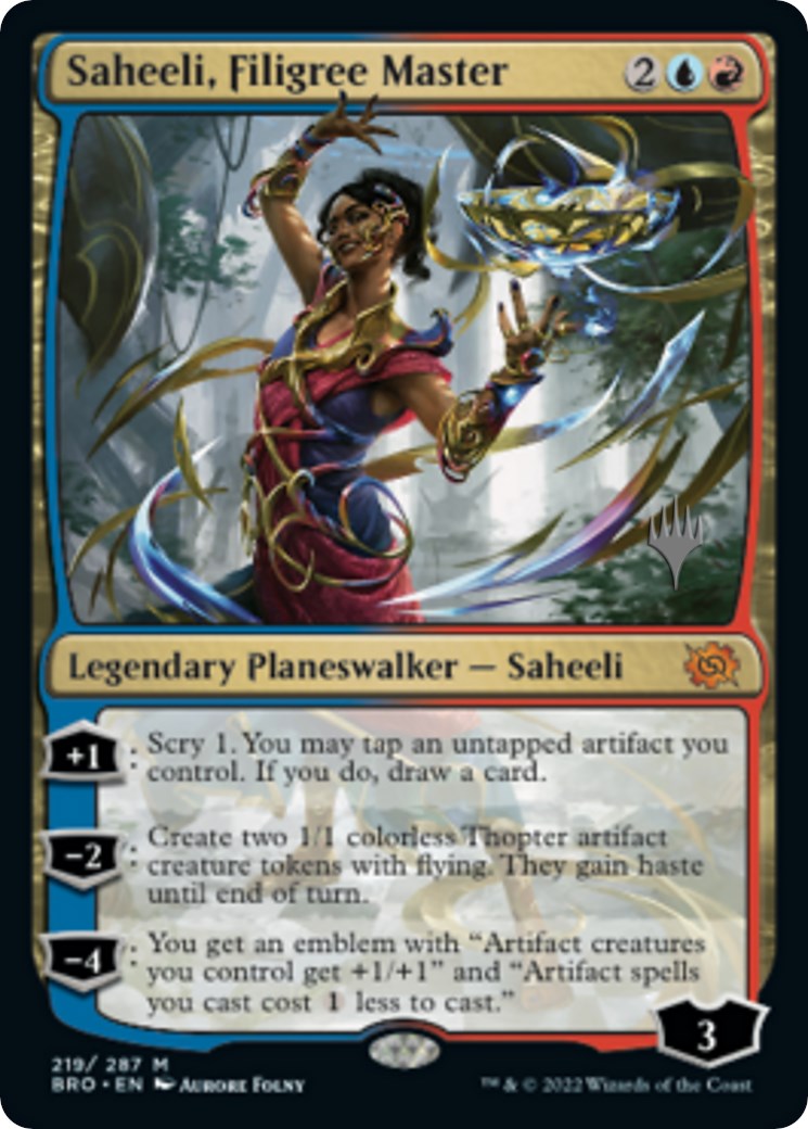 Saheeli, Filigree Master (Promo Pack) [The Brothers' War Promos] | Exor Games Dartmouth