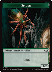 Treefolk // Spider Double-Sided Token [Duskmourn: House of Horror Commander Tokens] | Exor Games Dartmouth