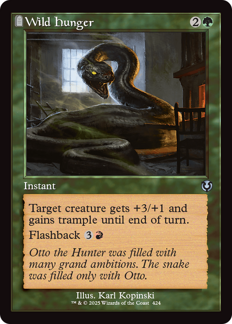 Wild Hunger (Retro Frame) [Innistrad Remastered] | Exor Games Dartmouth