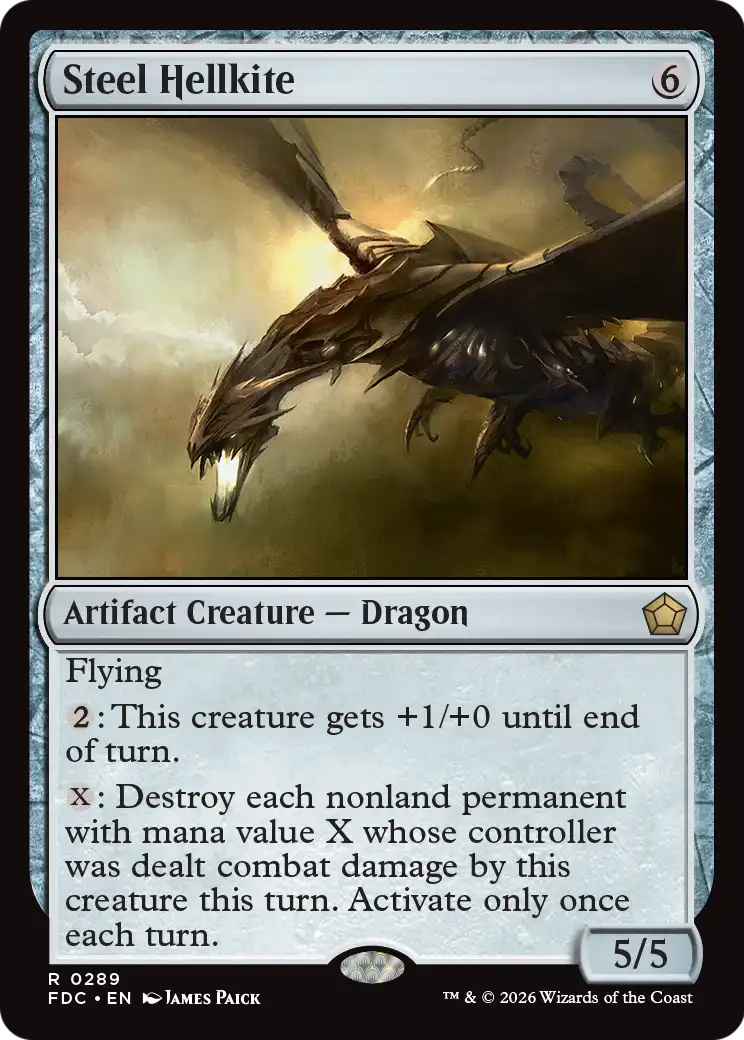 Steel Hellkite [Foundations Commander] | Exor Games Dartmouth