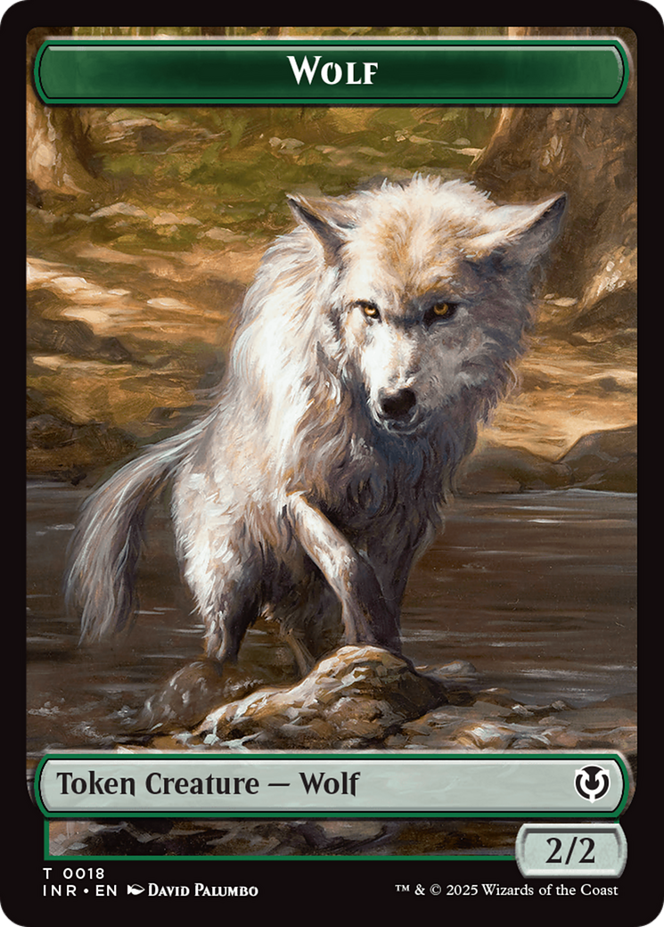 Wolf (0009) // Wolf (0018) Double-Sided Token [Innistrad Remastered Tokens] | Exor Games Dartmouth