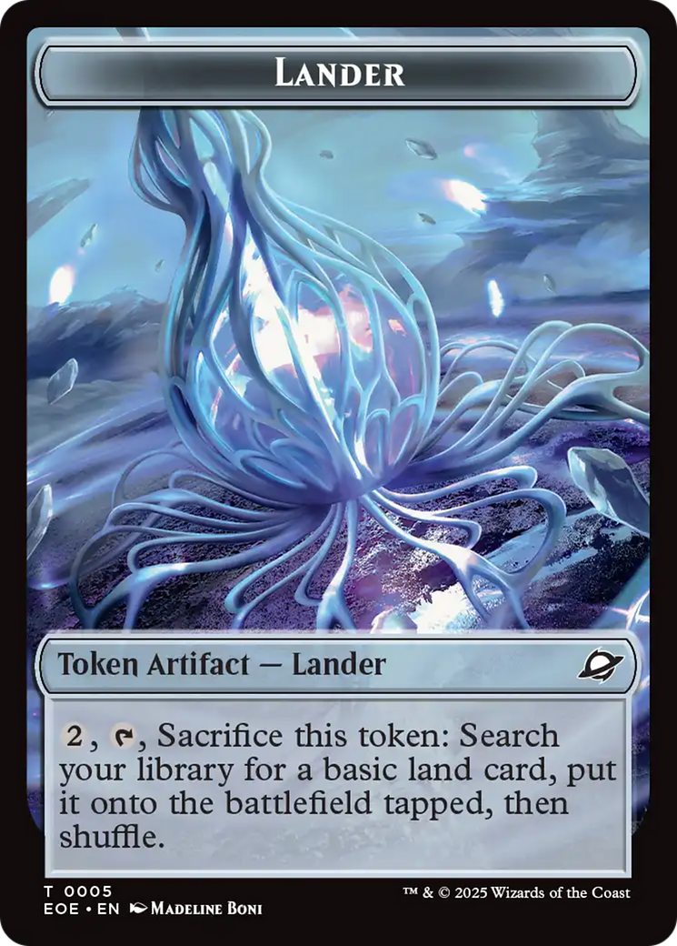 Drone // Lander (0005) Doubled-Sided Token [Edge of Eternities Tokens] | Exor Games Dartmouth