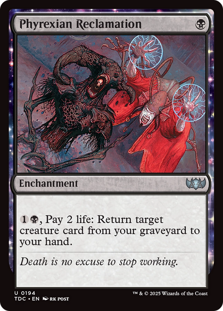 Phyrexian Reclamation [Tarkir: Dragonstorm Commander] | Exor Games Dartmouth