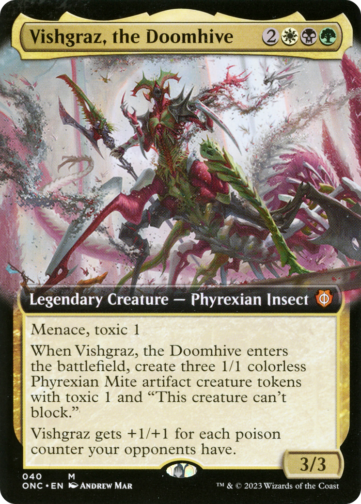 Vishgraz, the Doomhive (Extended Art) [Phyrexia: All Will Be One Commander] | Exor Games Dartmouth