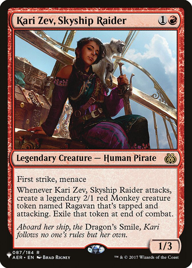 Kari Zev, Skyship Raider [The List] | Exor Games Dartmouth