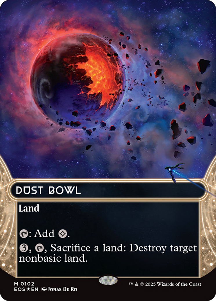 Dust Bowl (0102) (Borderless) (Galaxy Foil) [Edge of Eternities: Stellar Sights] | Exor Games Dartmouth