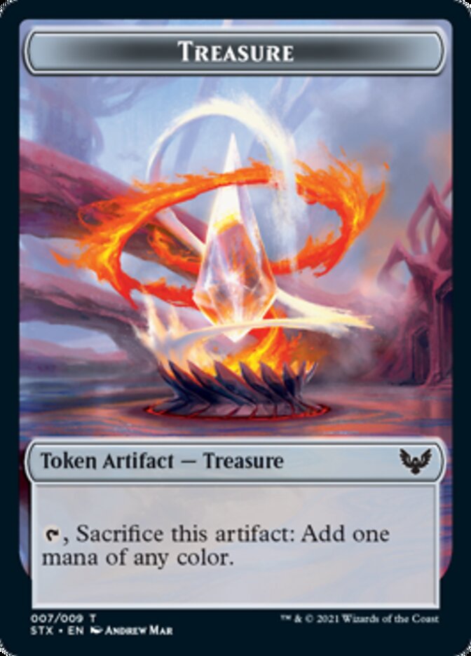 Inkling // Treasure Double-Sided Token [Strixhaven: School of Mages Tokens] | Exor Games Dartmouth