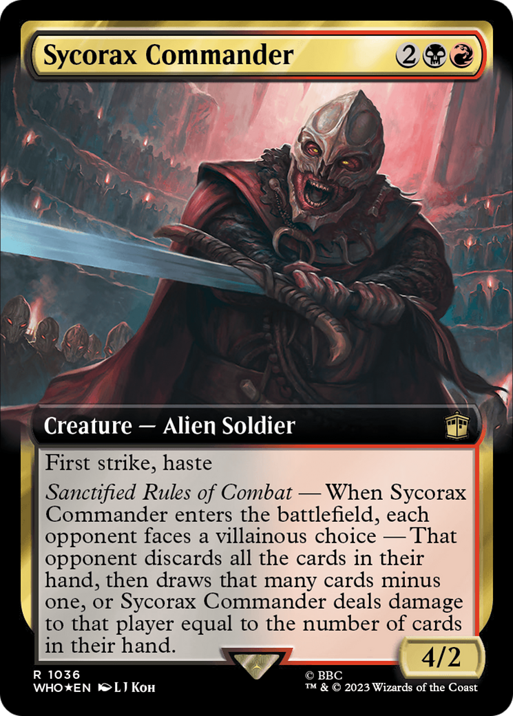 Sycorax Commander (Extended Art) (Surge Foil) [Doctor Who] | Exor Games Dartmouth