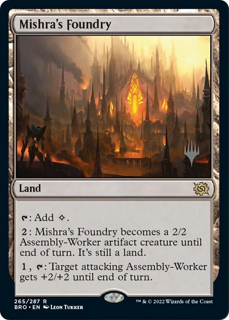 Mishra's Foundry (Promo Pack) [The Brothers' War Promos] | Exor Games Dartmouth