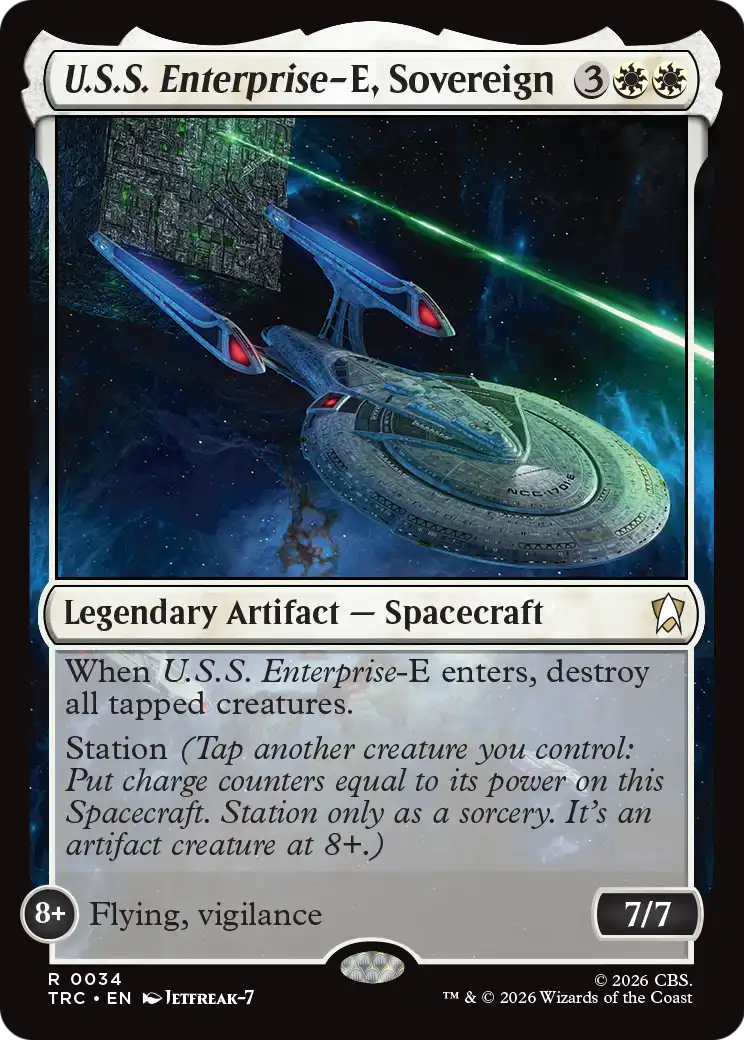 U.S.S. Enterprise-E, Sovereign (Surge Foil) [Star Trek Commander] | Exor Games Dartmouth