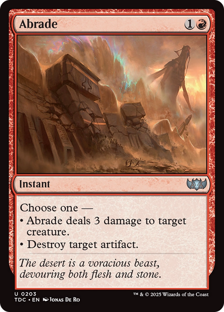 Abrade [Tarkir: Dragonstorm Commander] | Exor Games Dartmouth