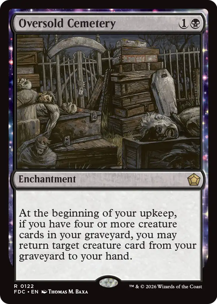 Oversold Cemetery [Foundations Commander] | Exor Games Dartmouth